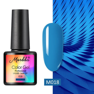 MORDDA 8 ML Gel Polish UV LED Nail Varnish For Manicure 60 Colors Gel Lacquer Semi Permanent Gel Paint Nail Art DIY Design Tools