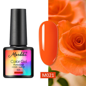 MORDDA 8 ML Gel Polish UV LED Nail Varnish For Manicure 60 Colors Gel Lacquer Semi Permanent Gel Paint Nail Art DIY Design Tools