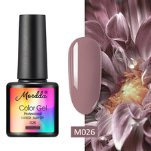 Load image into Gallery viewer, MORDDA 8 ML Gel Polish UV LED Nail Varnish For Manicure 60 Colors Gel Lacquer Semi Permanent Gel Paint Nail Art DIY Design Tools