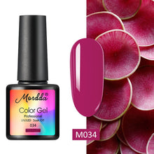 Load image into Gallery viewer, MORDDA 8 ML Gel Polish UV LED Nail Varnish For Manicure 60 Colors Gel Lacquer Semi Permanent Gel Paint Nail Art DIY Design Tools