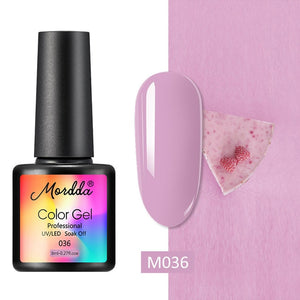 MORDDA 8 ML Gel Polish UV LED Nail Varnish For Manicure 60 Colors Gel Lacquer Semi Permanent Gel Paint Nail Art DIY Design Tools