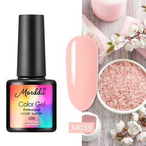 MORDDA 8 ML Gel Polish UV LED Nail Varnish For Manicure 60 Colors Gel Lacquer Semi Permanent Gel Paint Nail Art DIY Design Tools