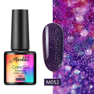 MORDDA 8 ML Gel Polish UV LED Nail Varnish For Manicure 60 Colors Gel Lacquer Semi Permanent Gel Paint Nail Art DIY Design Tools