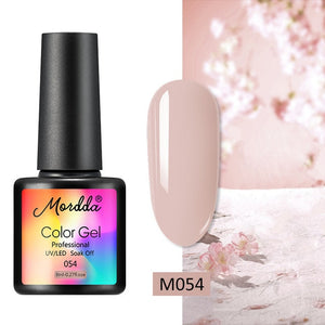 MORDDA 8 ML Gel Polish UV LED Nail Varnish For Manicure 60 Colors Gel Lacquer Semi Permanent Gel Paint Nail Art DIY Design Tools